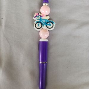 I LIKE TO RIDE MY BICYCLE 🚲beaded pen🚲